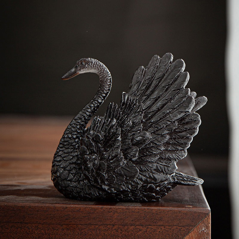 (Set Of Two) Color Changeable Swan Tea Pet