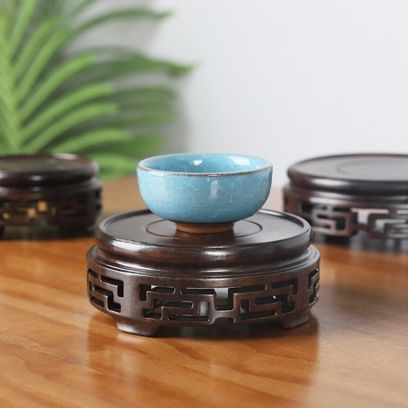 Ebony Wood Teapot Stand