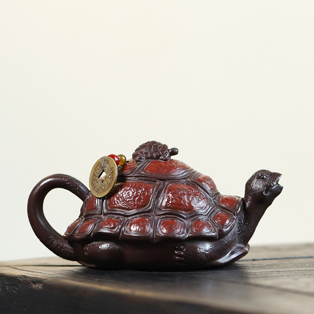 Yixing Purple Clay Turtle Teapot