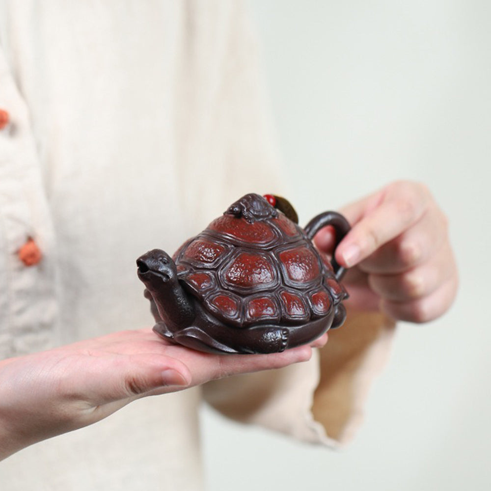 Yixing Purple Clay Turtle Teapot