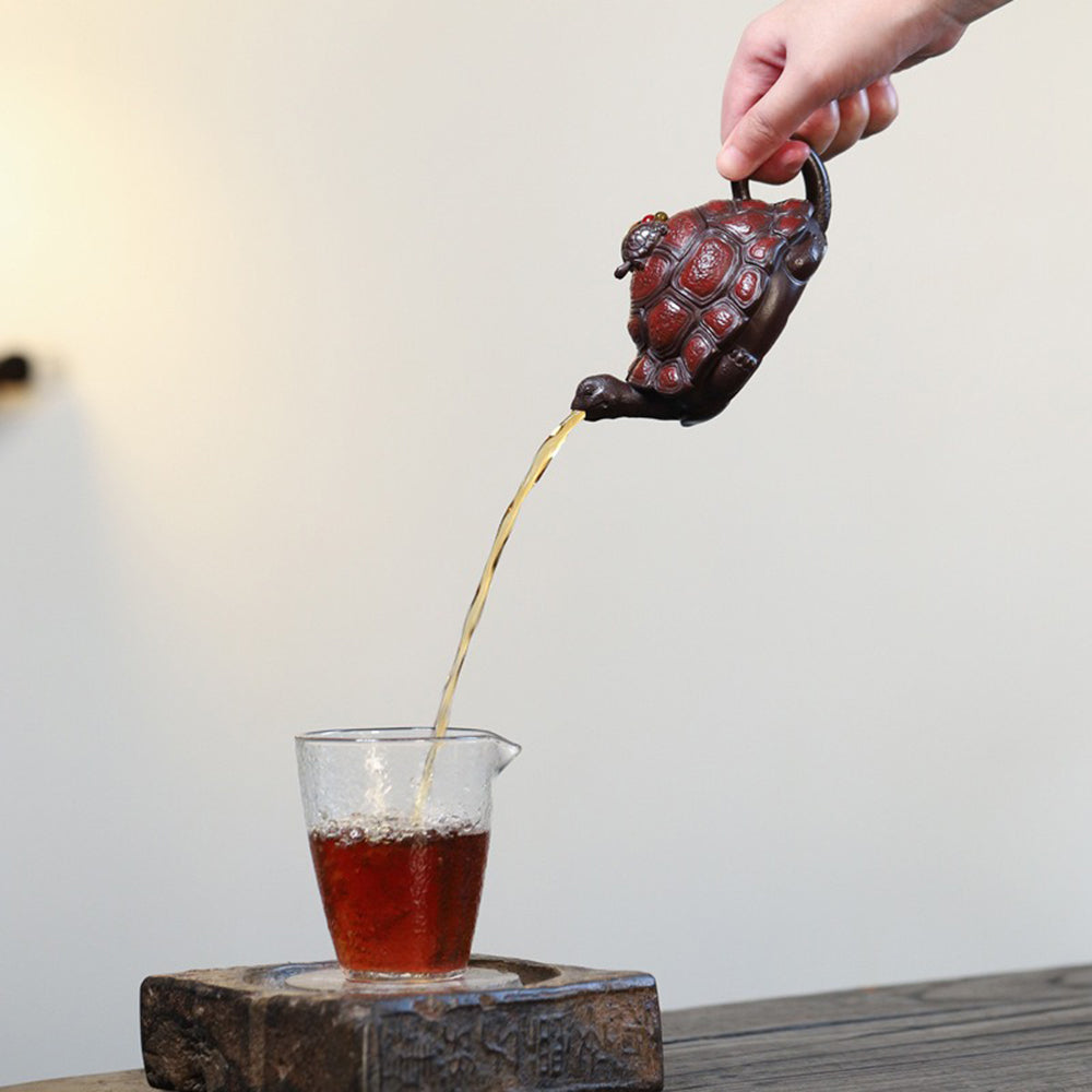 Yixing Purple Clay Turtle Teapot