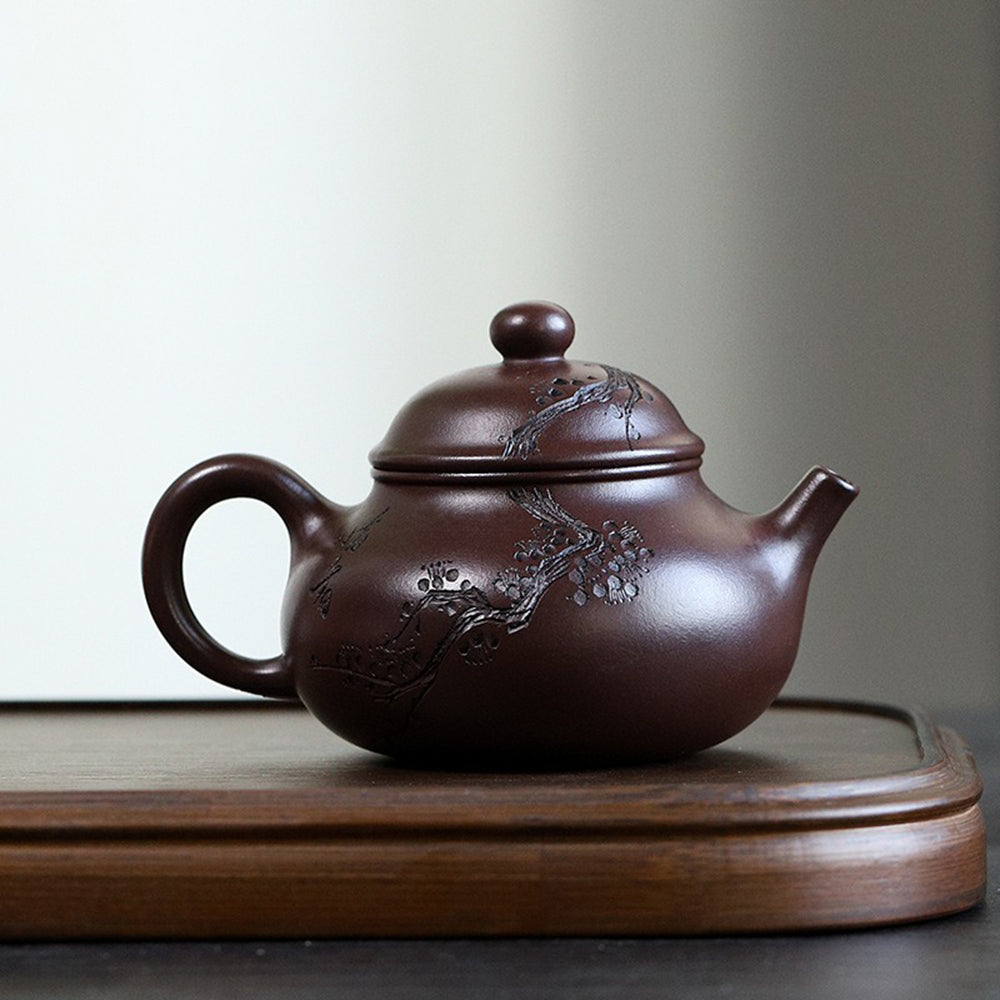 Yixing Purple Clay Plum Blossom Teapot