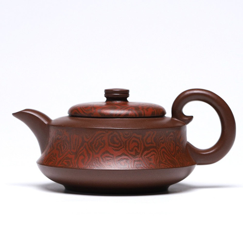 Yixing Purple Clay Boat Teapot