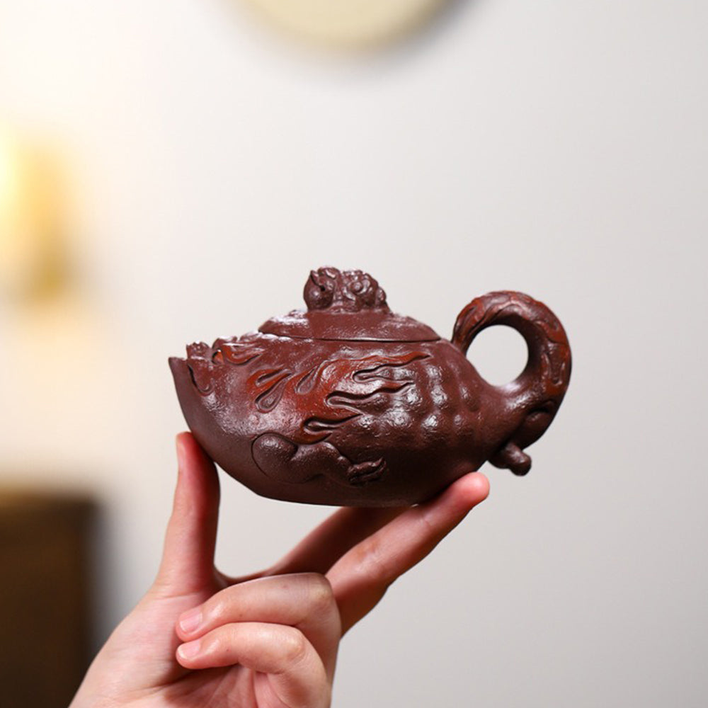 Yixing Purple Clay Toad Teapot
