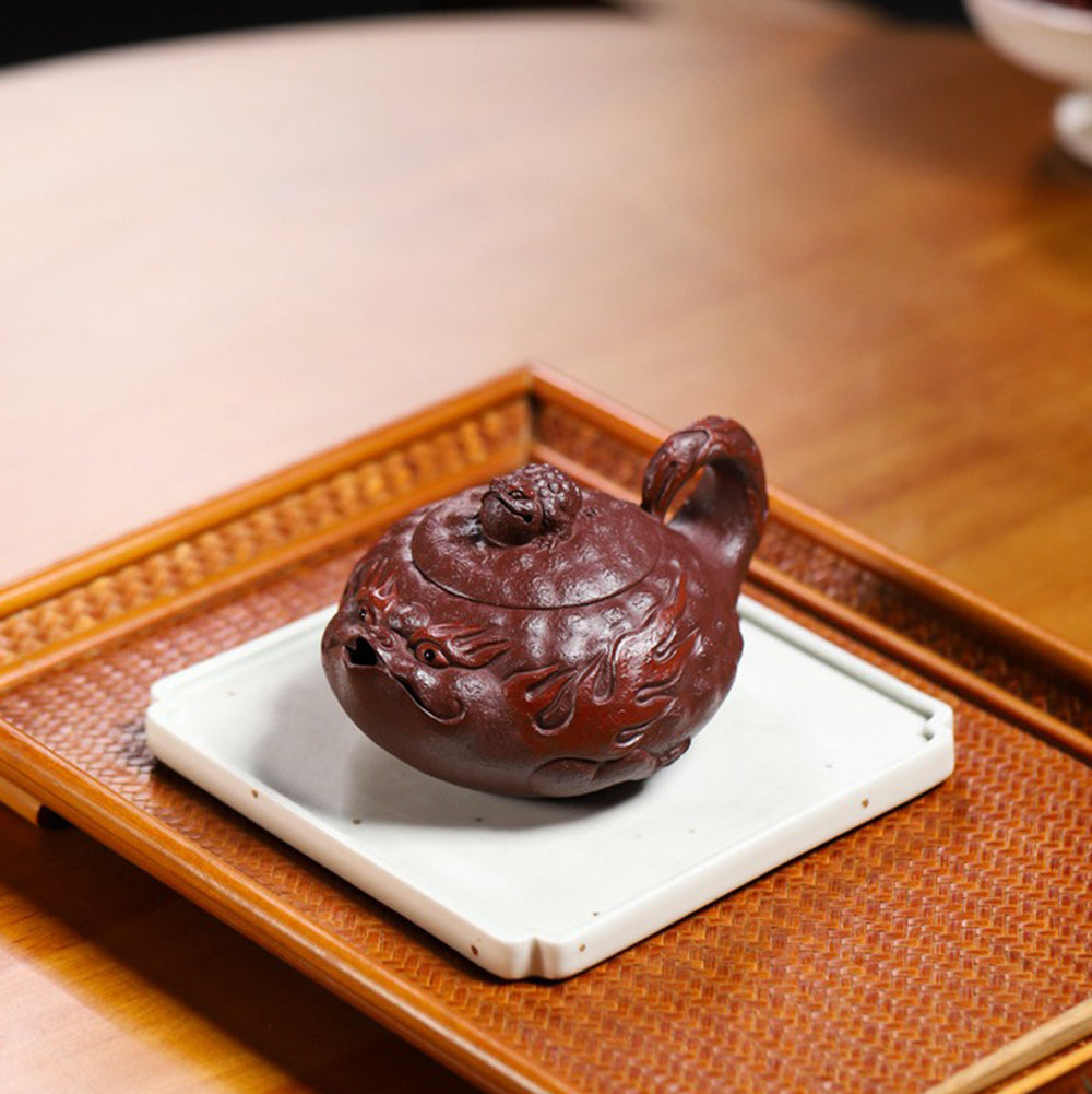 Yixing Purple Clay Toad Teapot