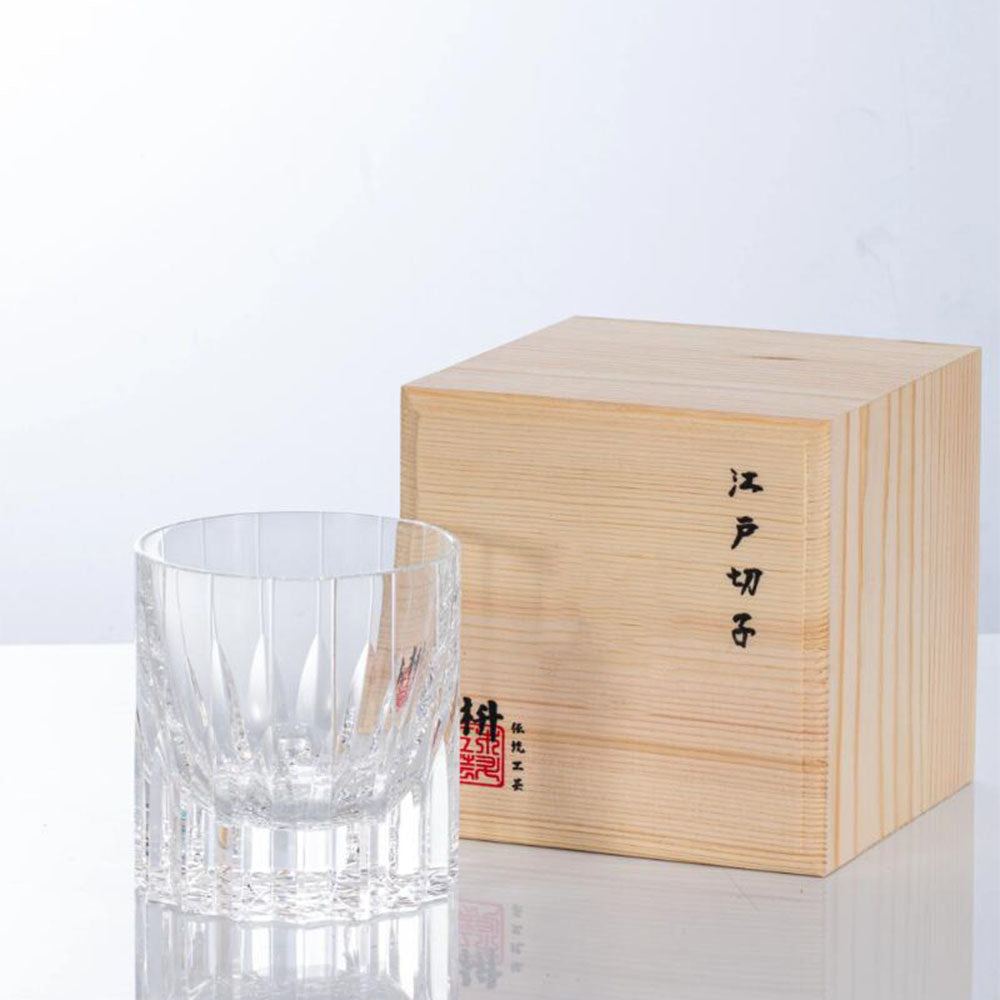 Edo Kiriko Handcrafted Dazzling Star Whisky Glass Tea Cup