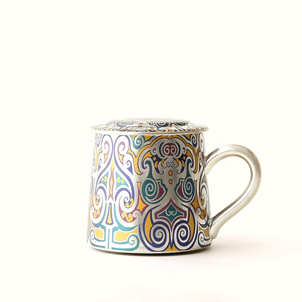 Chinese Dunhuang Silver-Plated Tea Cup