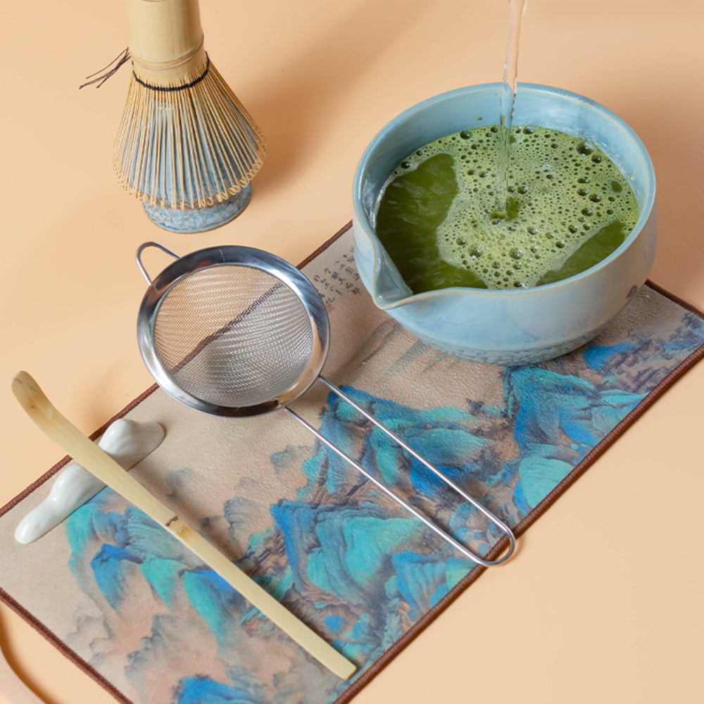 Japanese Blue Matcha Green Tea Set