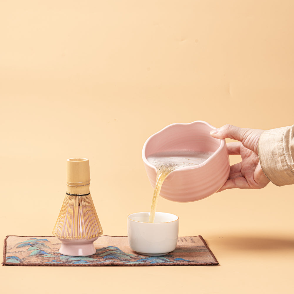 Japanese Pink Matcha Green Tea Set