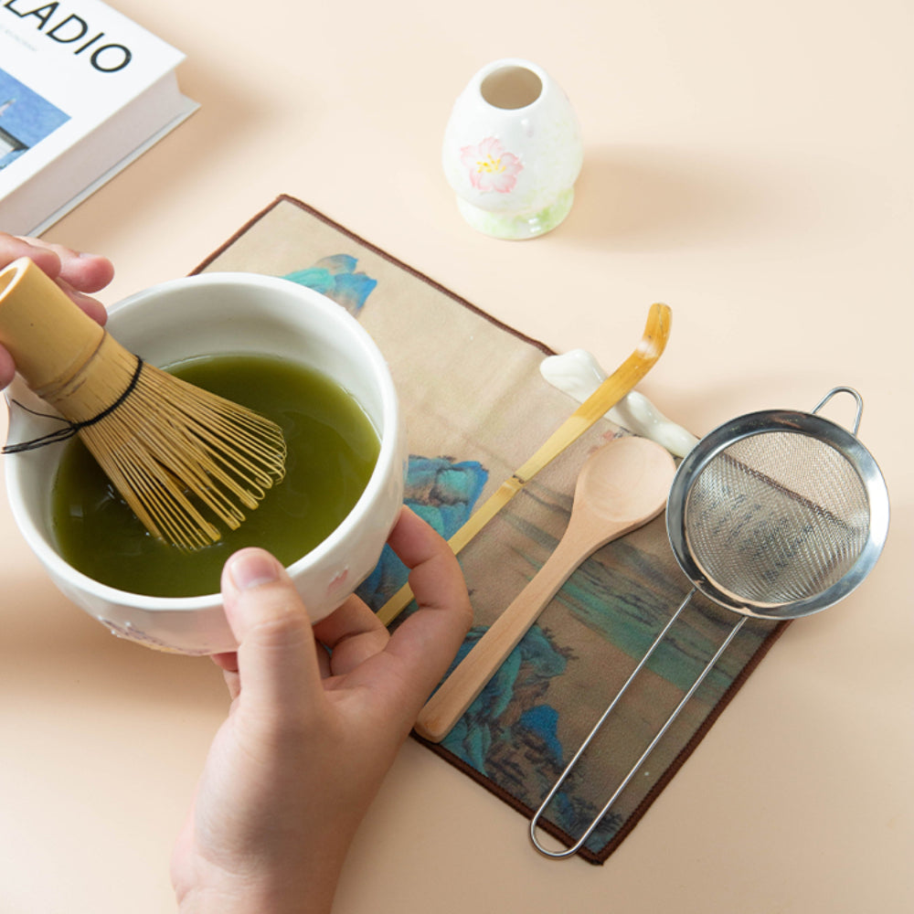 Japanese Butterfly And Flower Matcha Tea Set