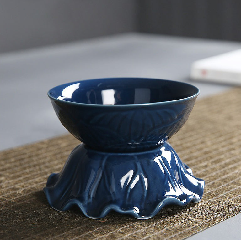 Chinese Blue Landscape Porcelain Tea Set