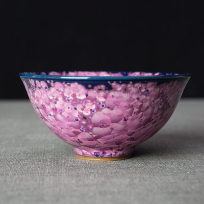 Authentic Handmade Jianzhan Purple Gongfu Tea Cup With Sterling Silver