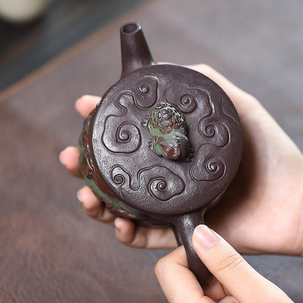 Yixing Purple Clay Kirin Hanwa Teapot