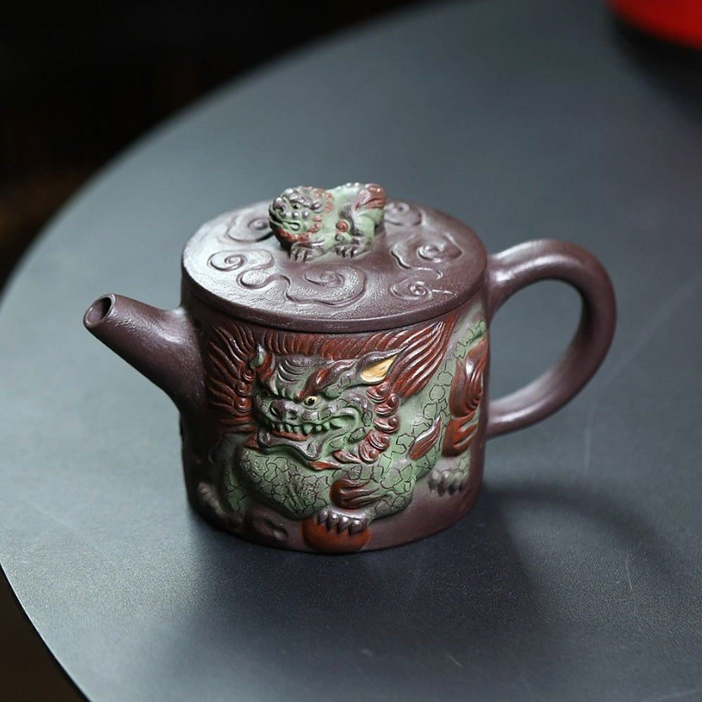 Yixing Purple Clay Kirin Hanwa Teapot