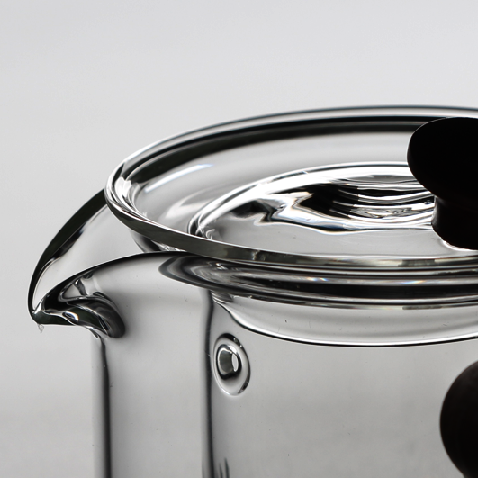 Glass Teapot With Wooden Handle