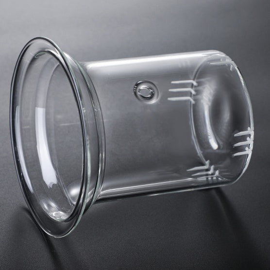 Ice Block Glass Teapot WIth Color Handle