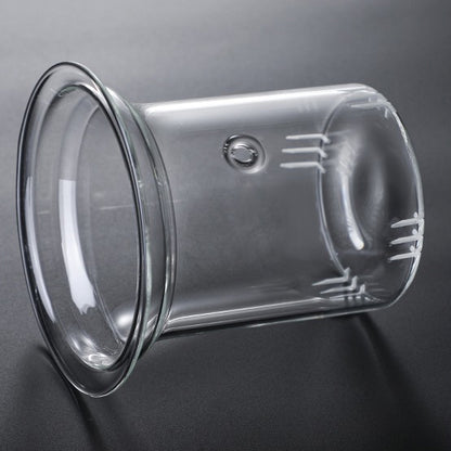 Ice Block Glass Teapot WIth Color Handle