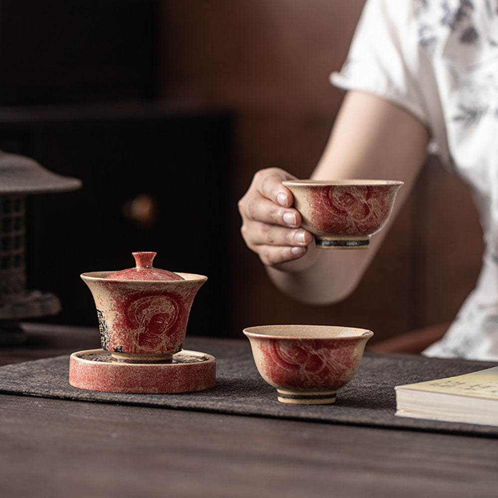 Dunhuang Scripture Dragon Girl Gaiwan