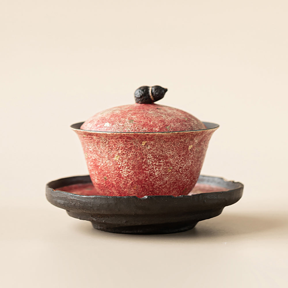 Pink Rock Ore Pottery Gaiwan