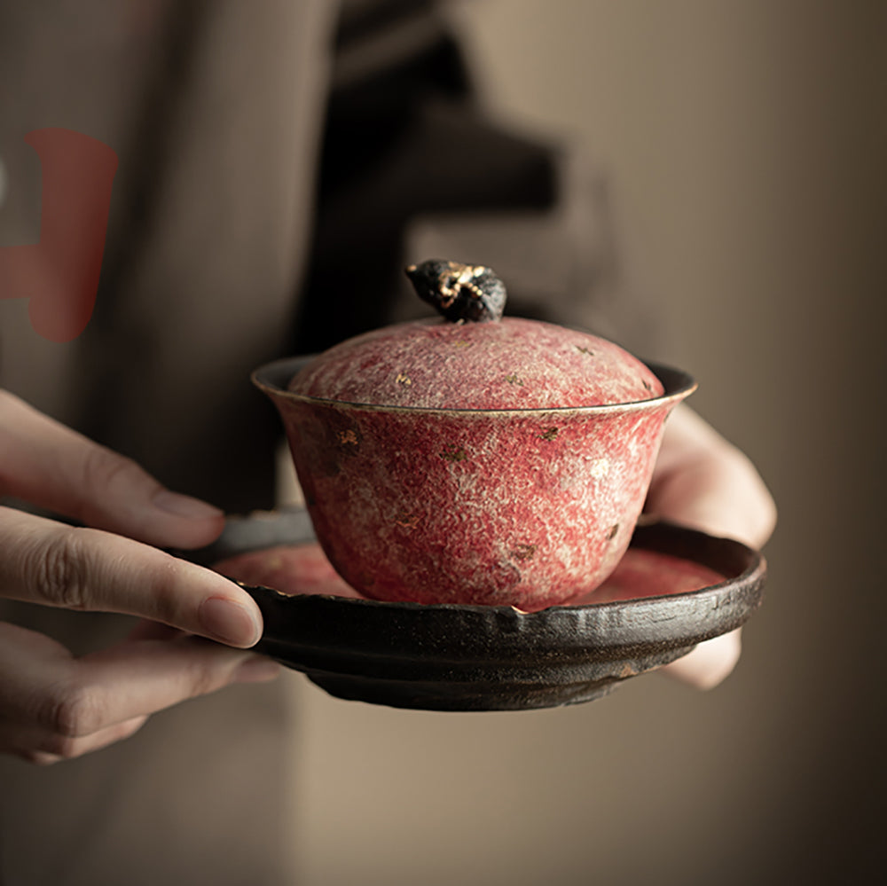 Pink Rock Ore Pottery Gaiwan