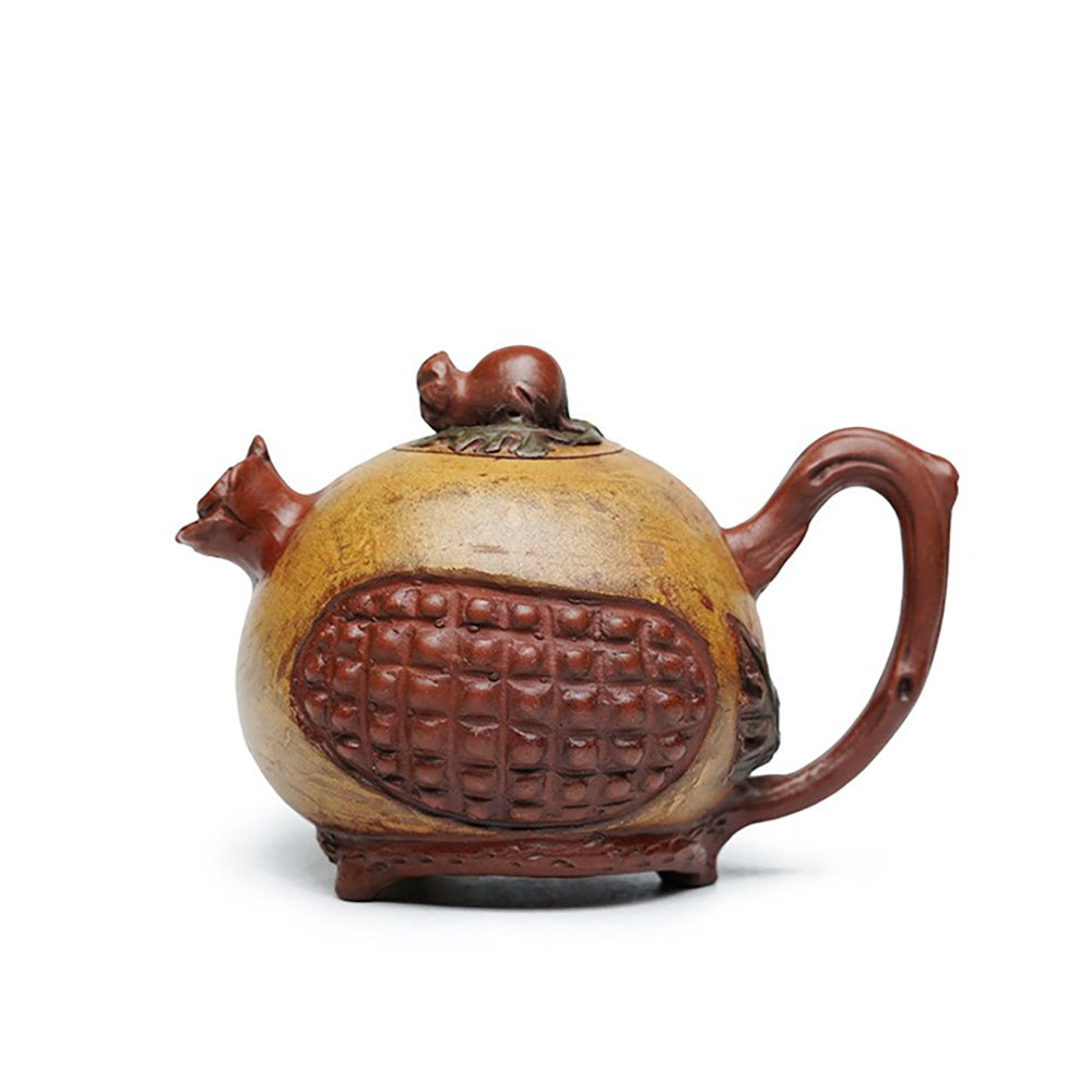 Yixing Red Clay Pomegranate Teapot