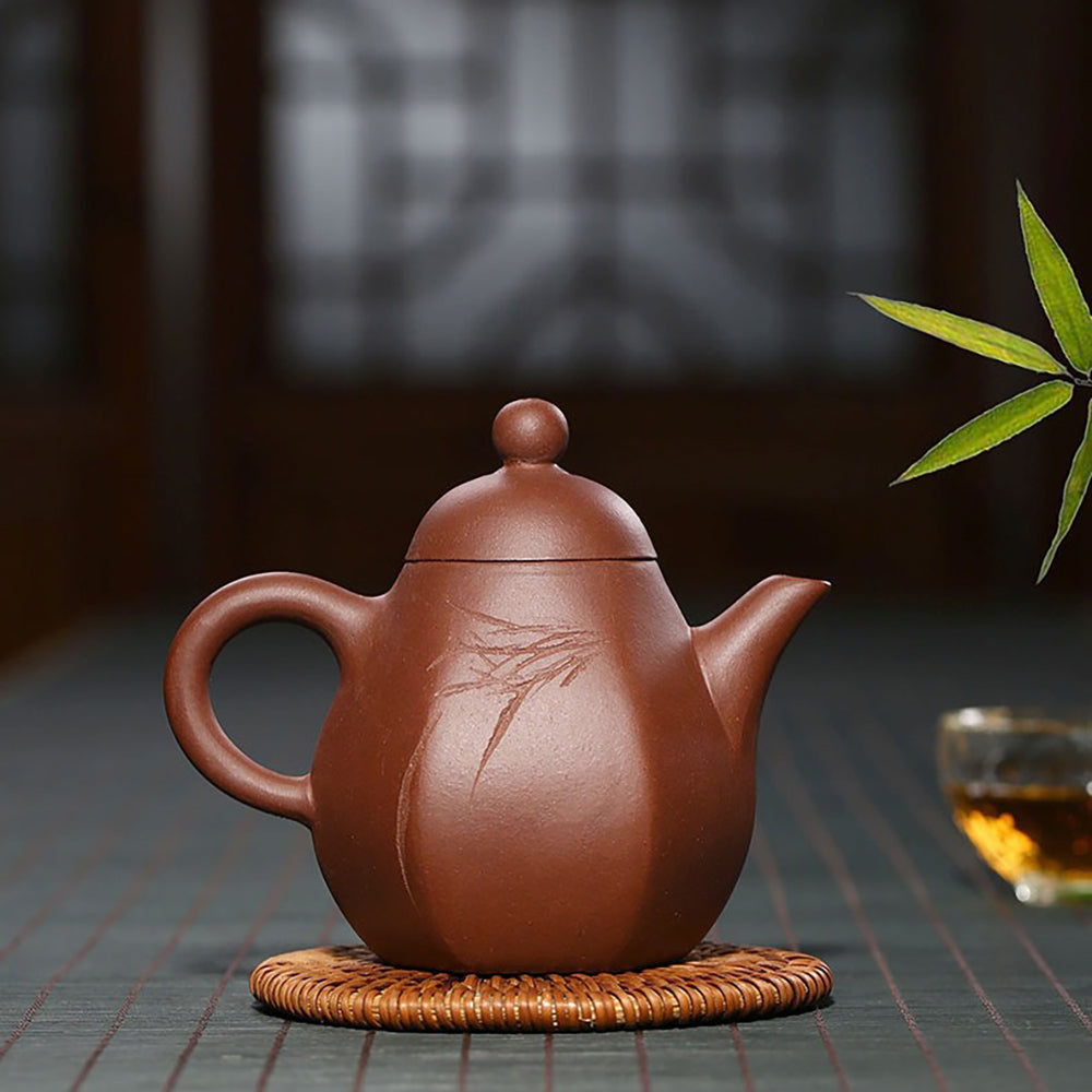 Yixing Purple Clay Dragon Egg Teapot