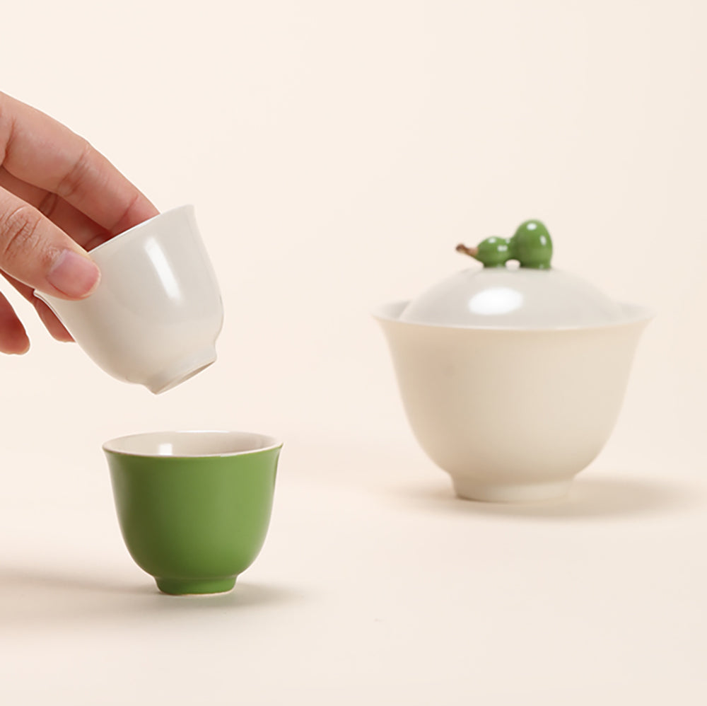 Gourd Gaiwan Travel Tea Set