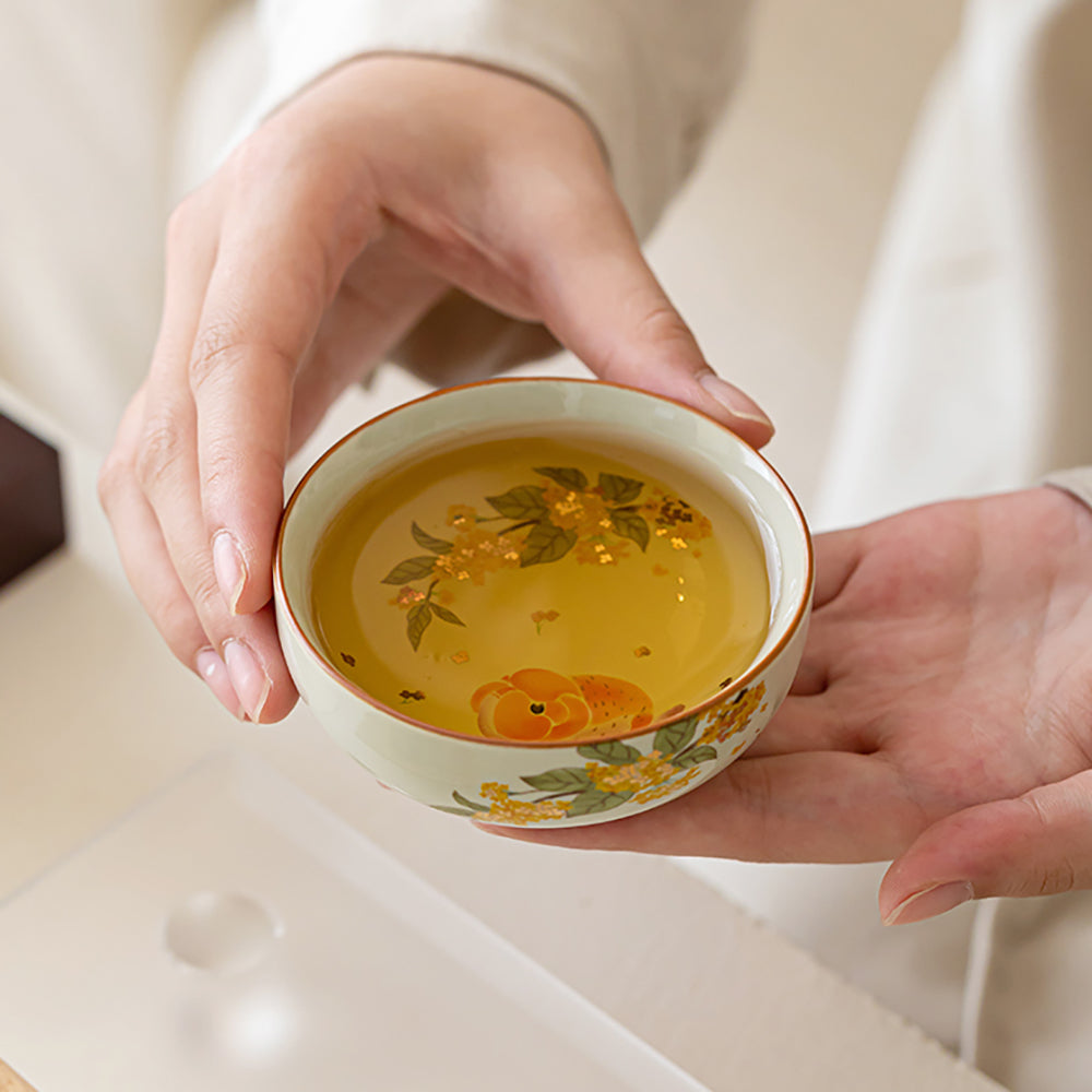 Osmanthus And Koi Travel Tea Set