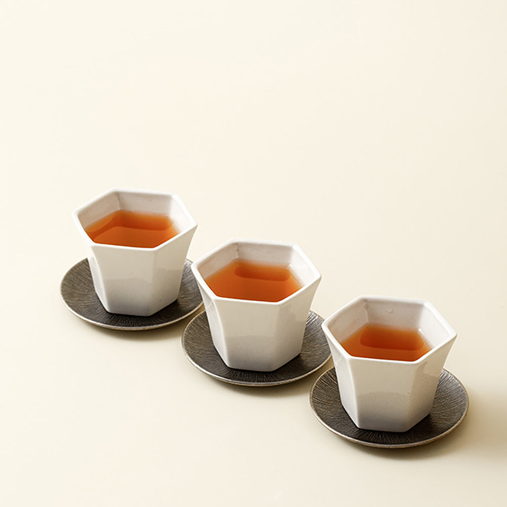 Purple Clay & Ceramic Travel Tea Set