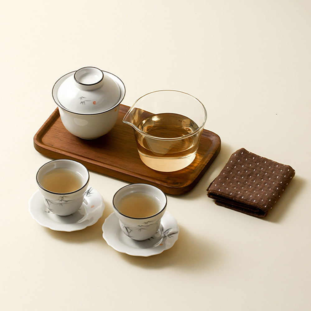 Bamboo Gaiwan Travel Tea Set