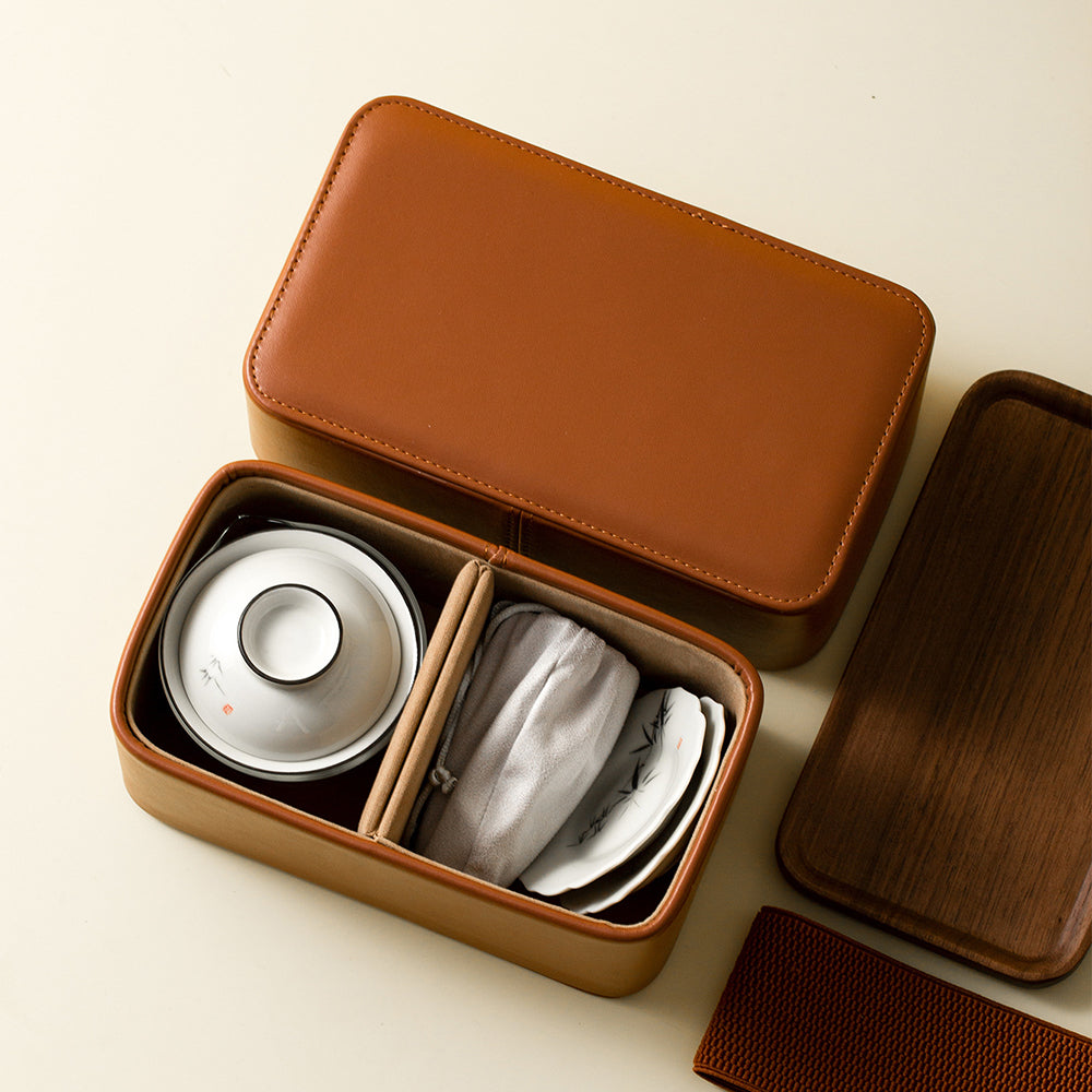 Bamboo Gaiwan Travel Tea Set