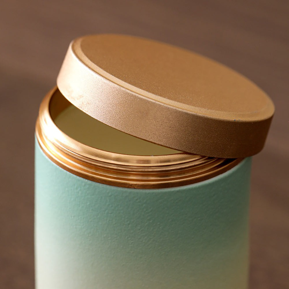 Gradient Ceramic Portable Four Tea Caddies Set