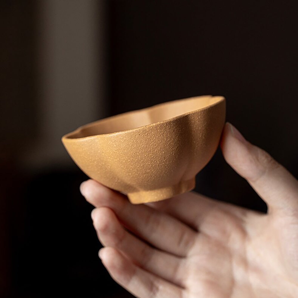 Purple Clay Five Blessings Gongfu Tea Cup Set