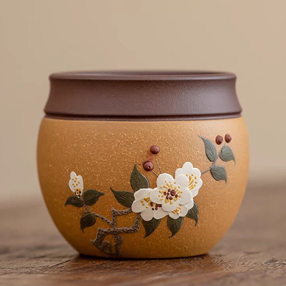 Purple Clay Plum Blossom Gongfu Tea Cup