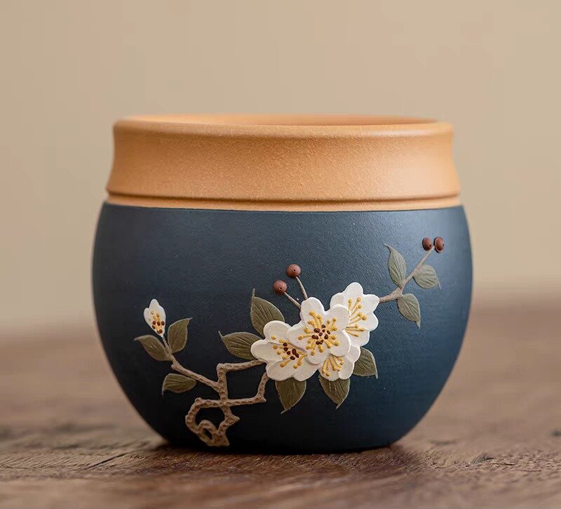 Purple Clay Plum Blossom Gongfu Tea Cup