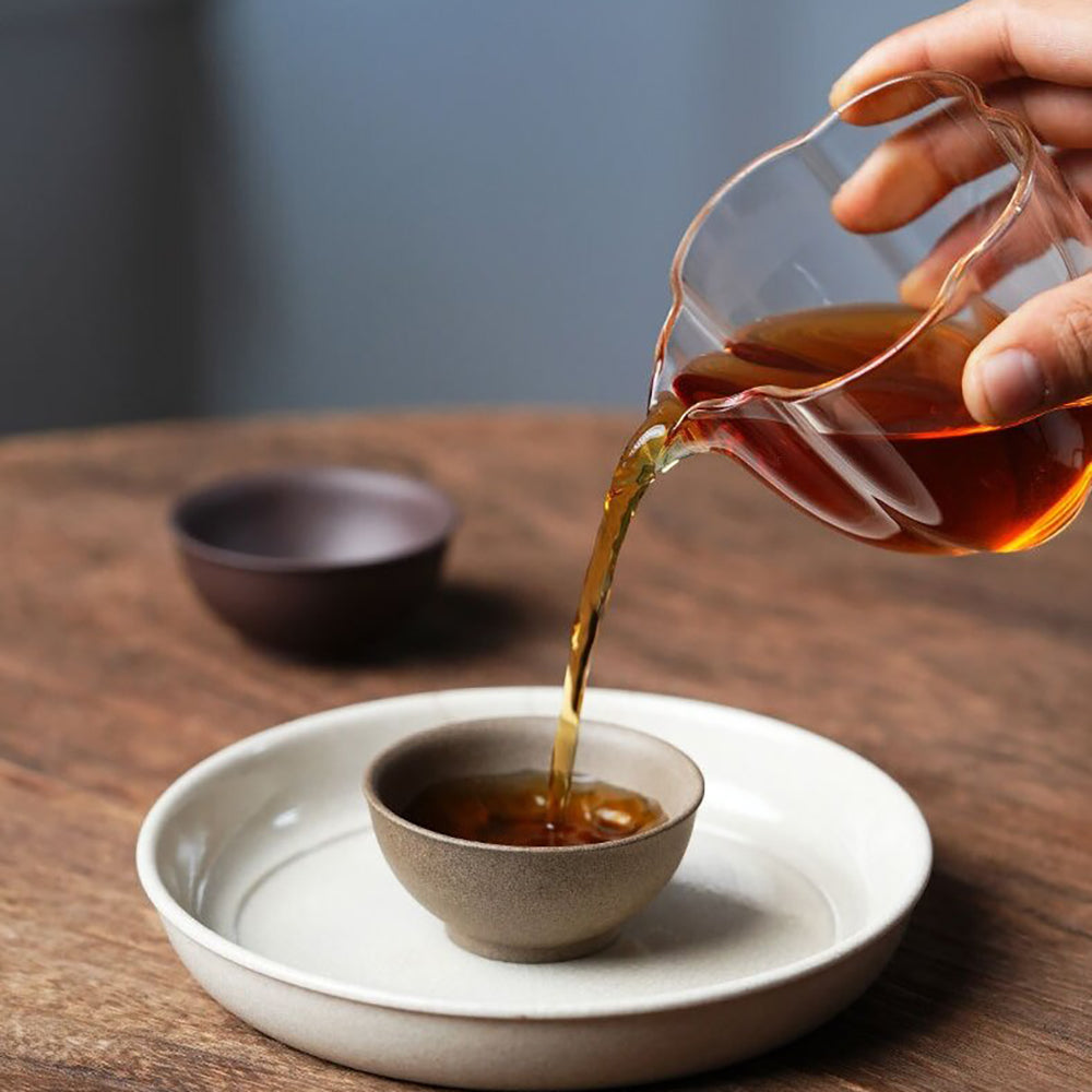 Purple Clay Lotus Gongfu Tea Cup Set