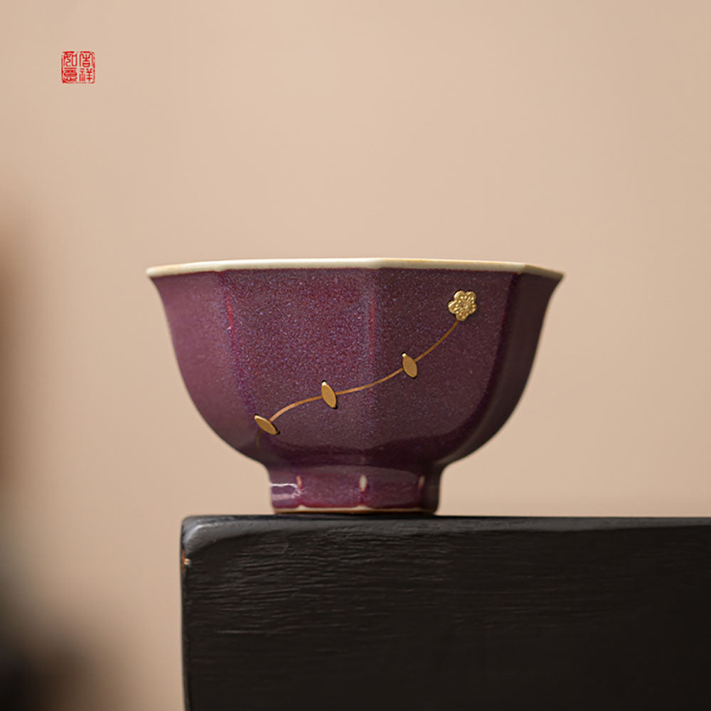 Ceramic Five Kiln Firing Gongfu Tea Cup Set