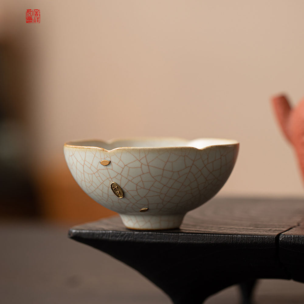 Ceramic Five Kiln Firing Gongfu Tea Cup Set