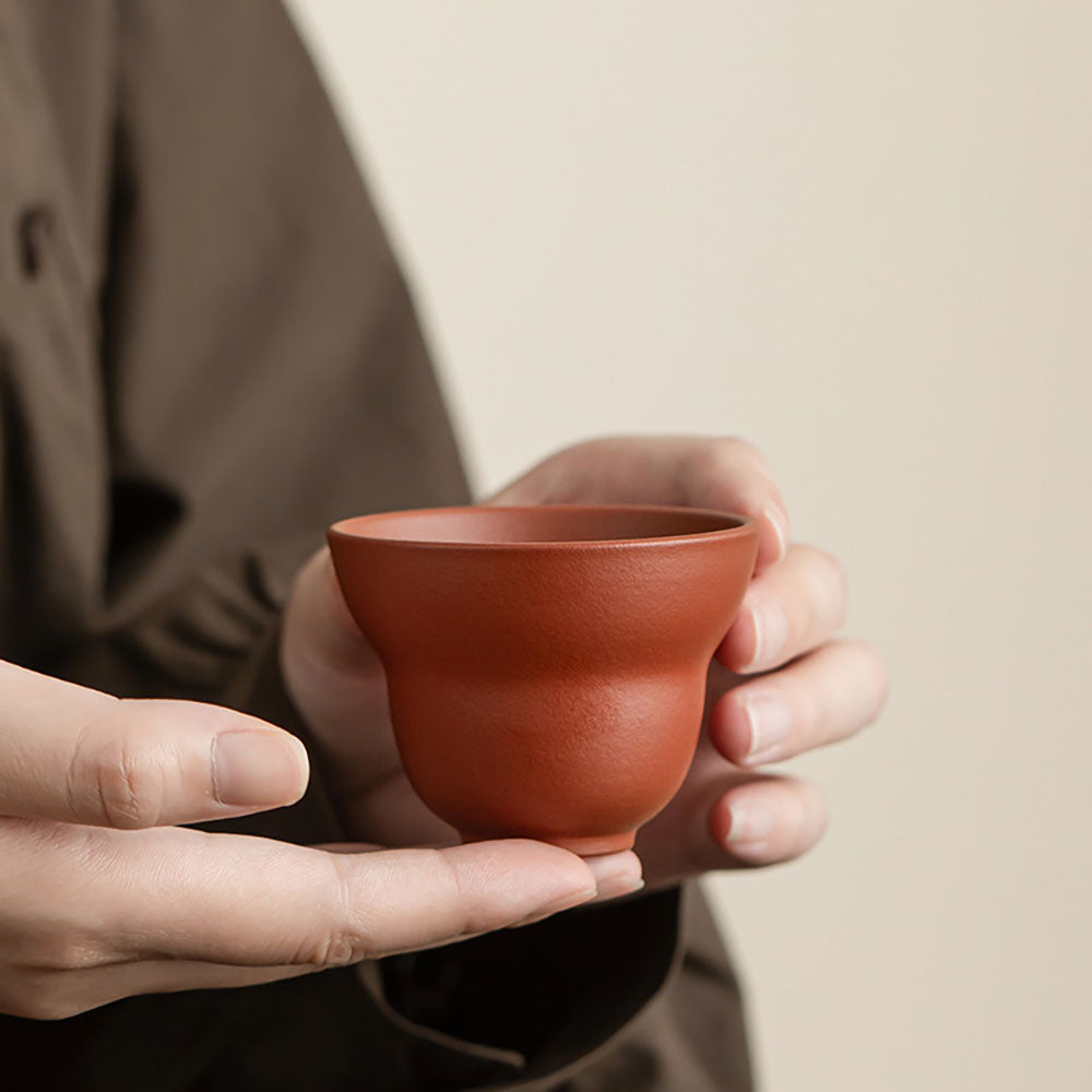 Yixing Zhu Ni Clay Gourd Tea Set