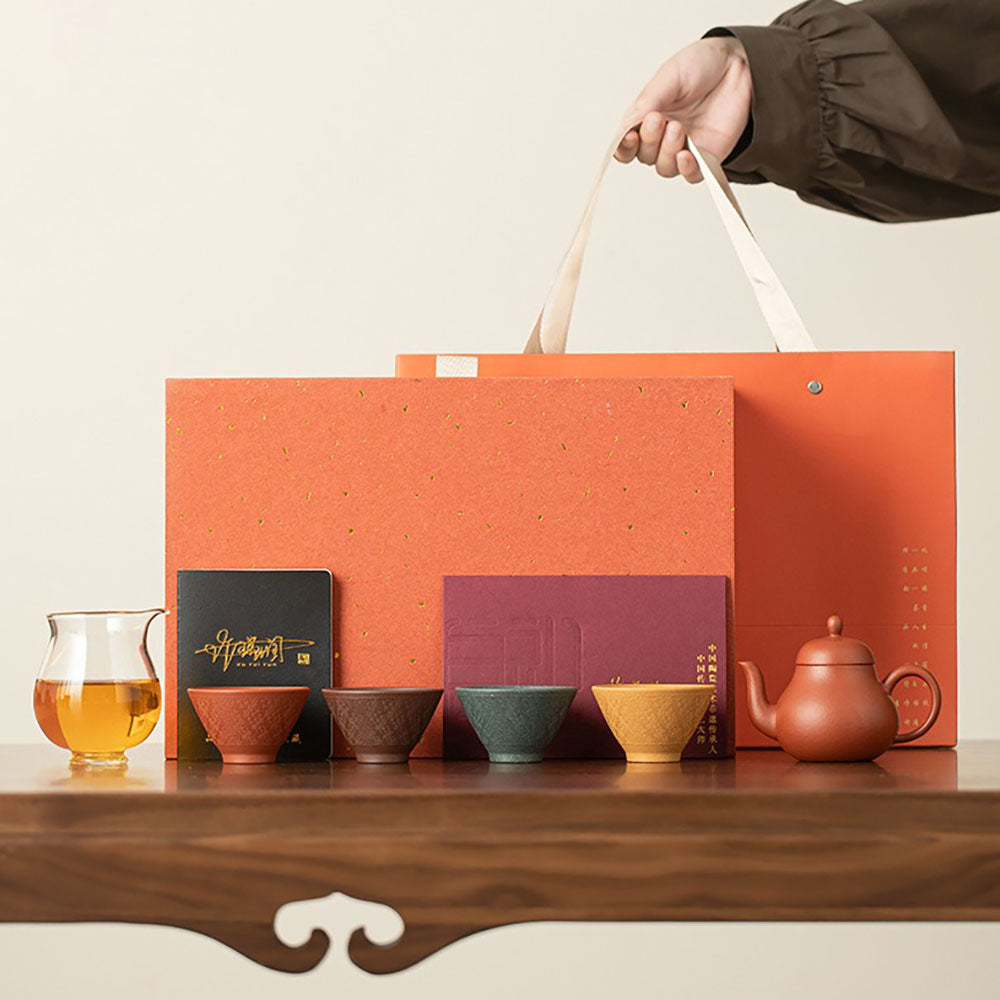 Yixing Purple Clay Four Seasons Tea Set