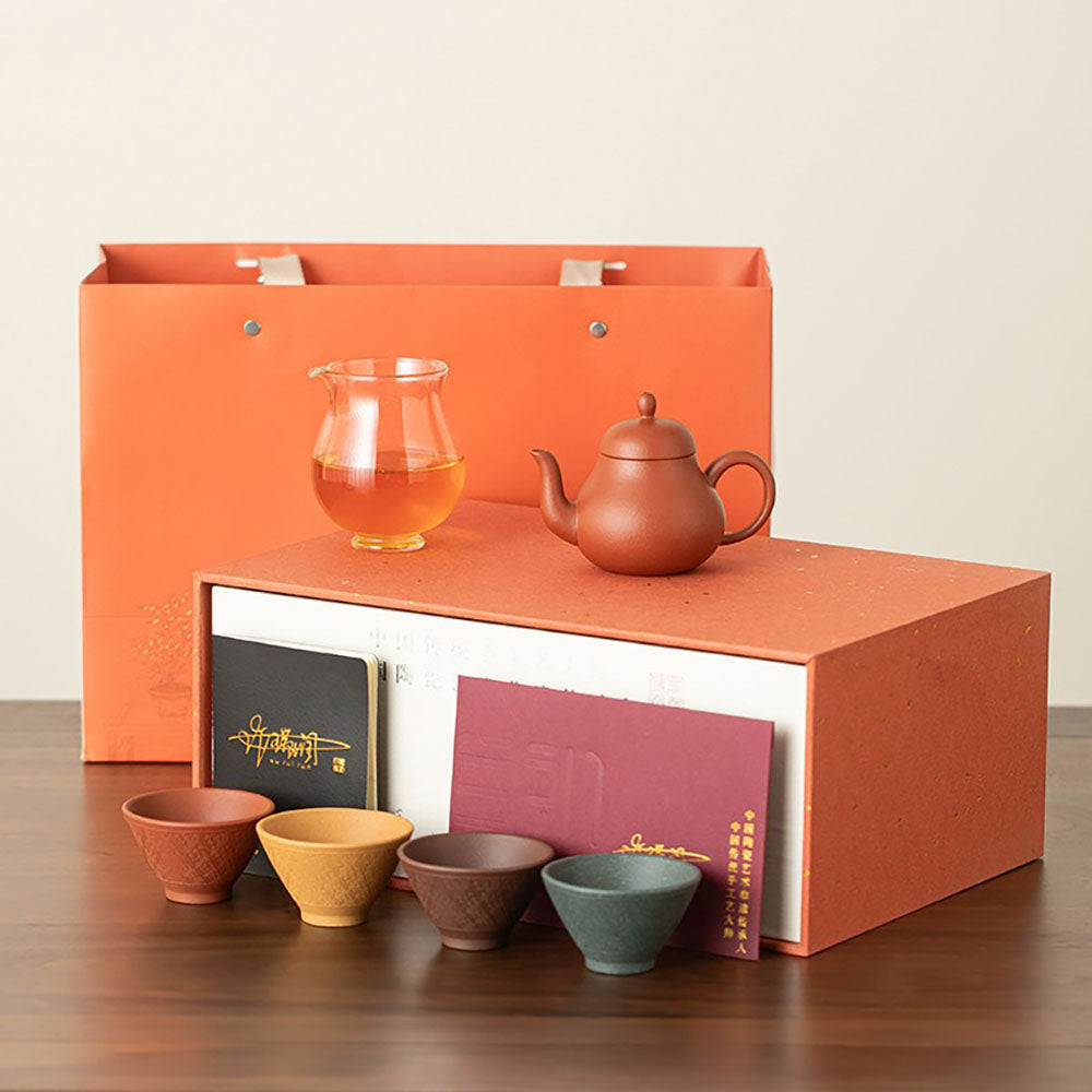 Yixing Purple Clay Four Seasons Tea Set