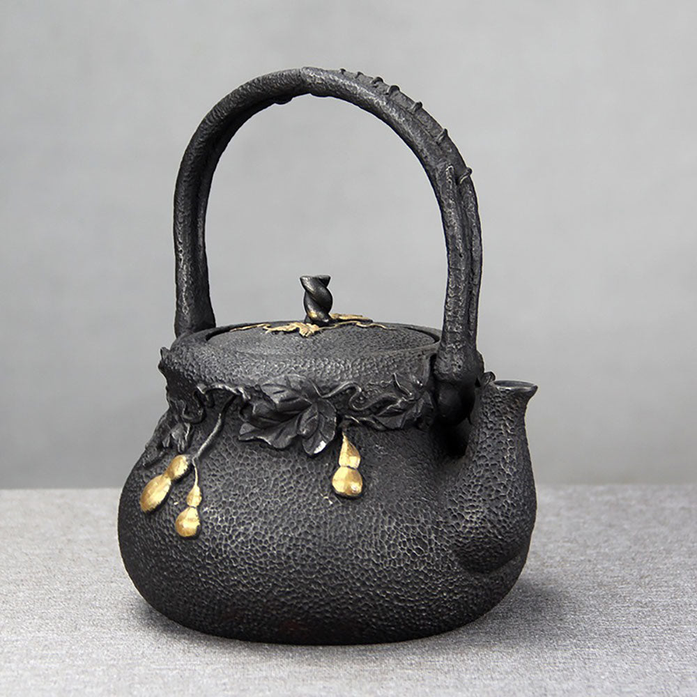 Japanese Gourd Cast Iron Teapot