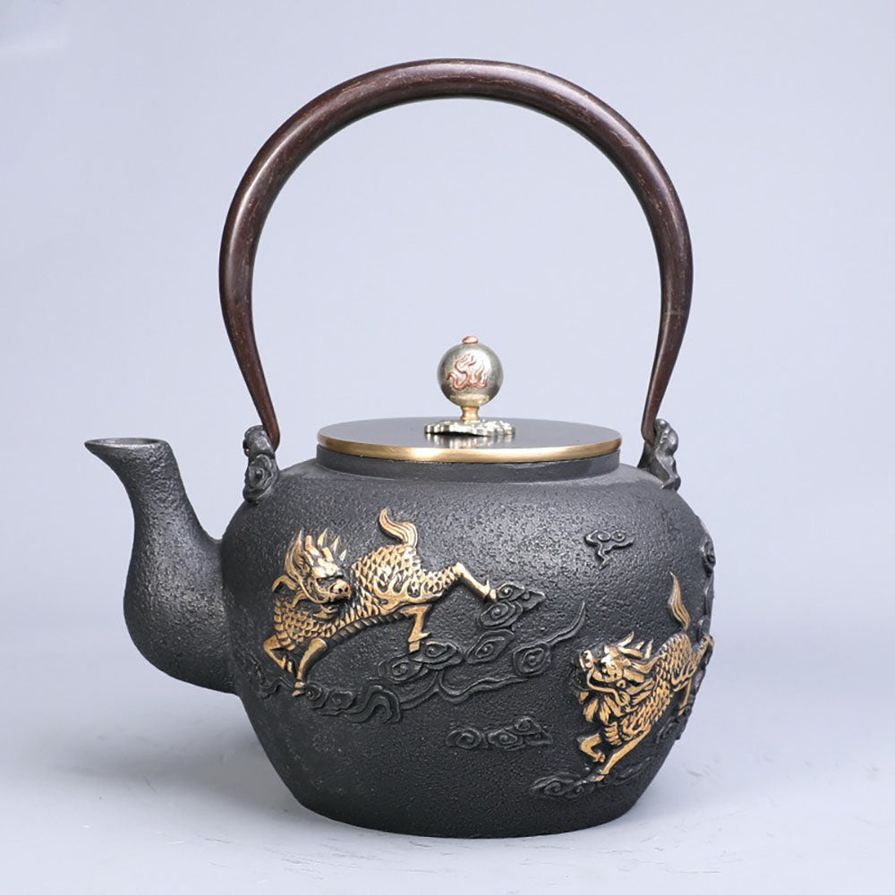 Japanese Qilin Cast Iron Teapot