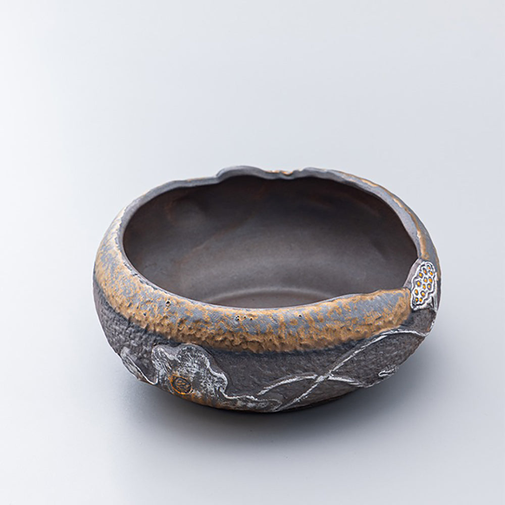 Lotus Coarse Pottery Tea Washer