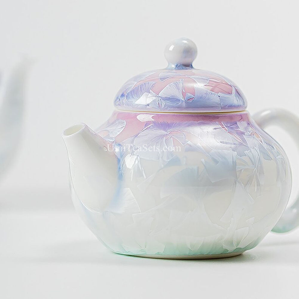 Purple Ruyao Porcelain Travel Tea Set