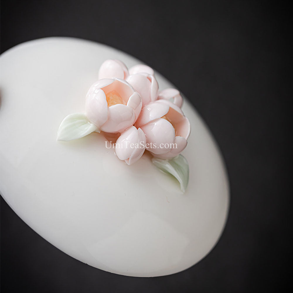 Pink Jade Porcelain Jasmine Tea Set