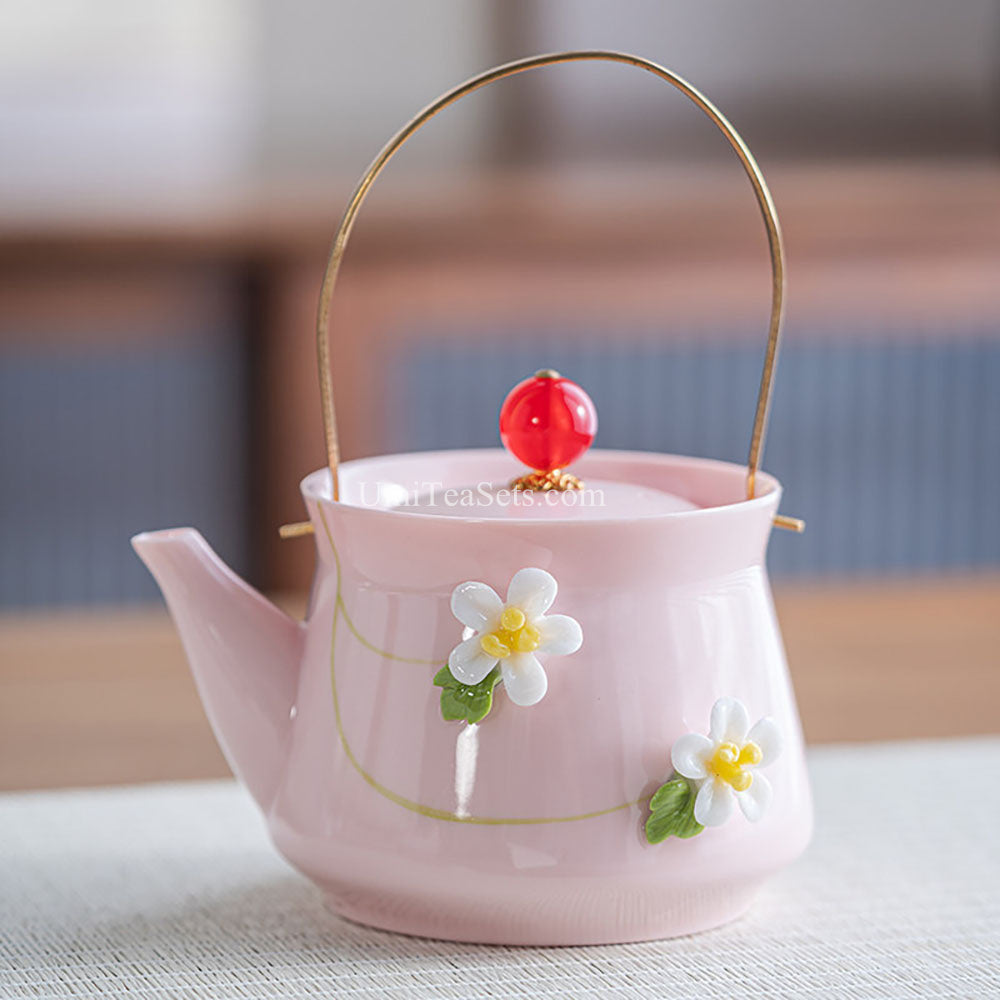 Pink Bunny Blossom Porcelain Tea Set