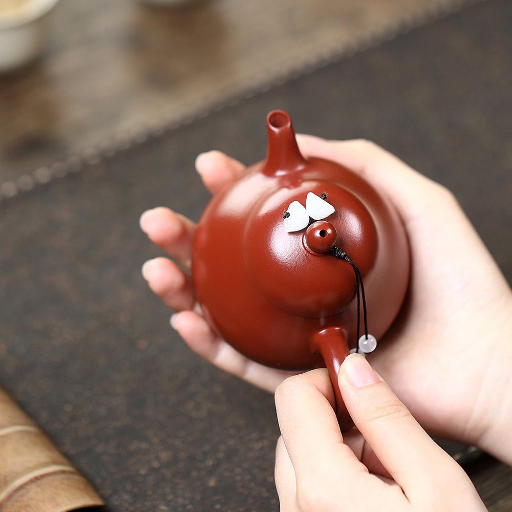 Yixing Da Hong Pao Clay Pear Teapot
