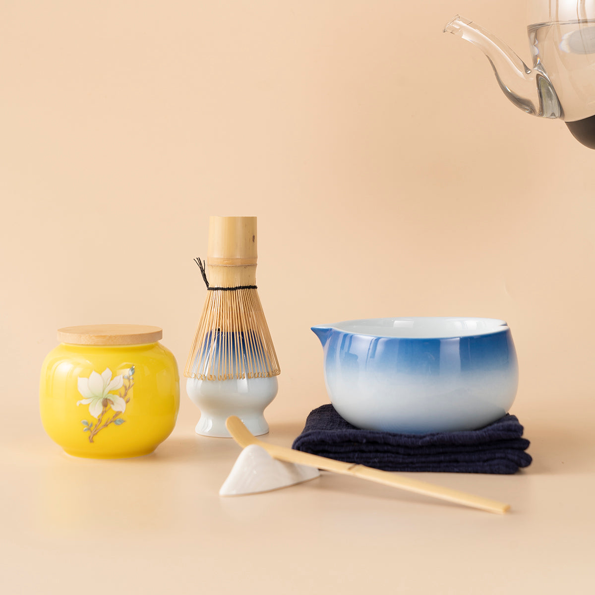 Japanese Gradient Blue Matcha Tea Set