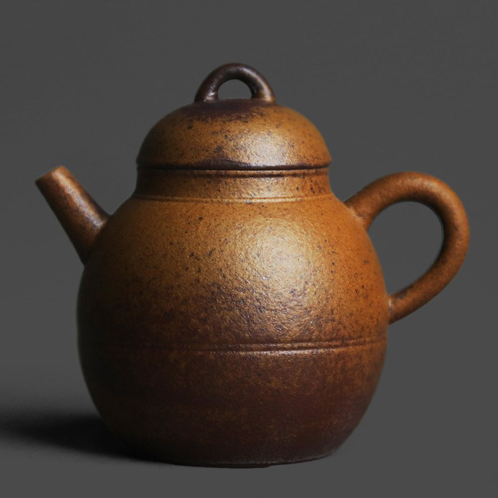 Chinese Dragon Egg Coarse Pottery Teapot